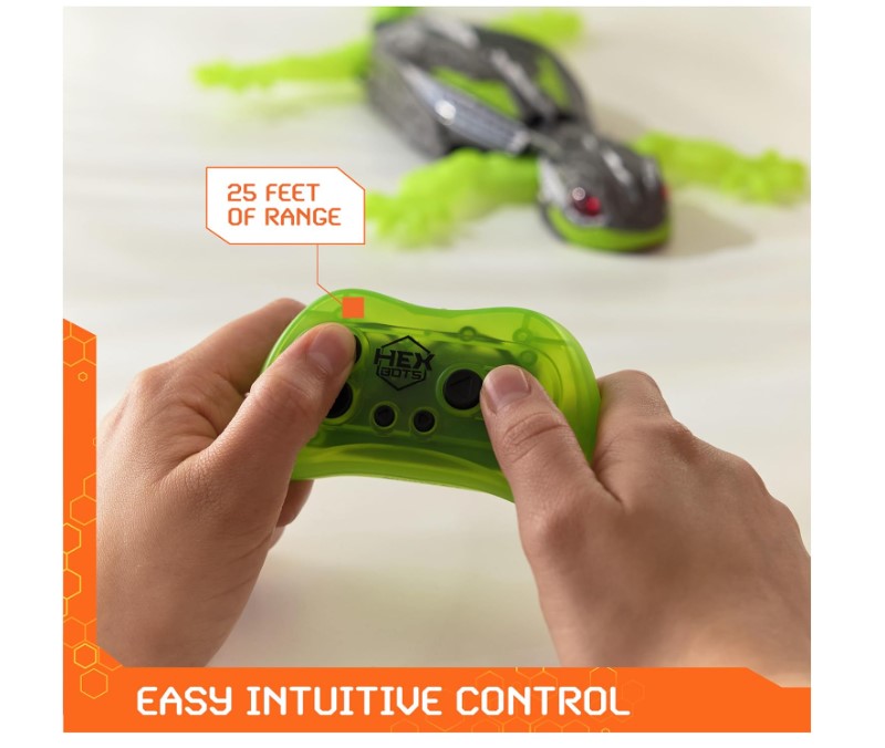HEX BOTS Wall Crawler Gecko interactive robot toy