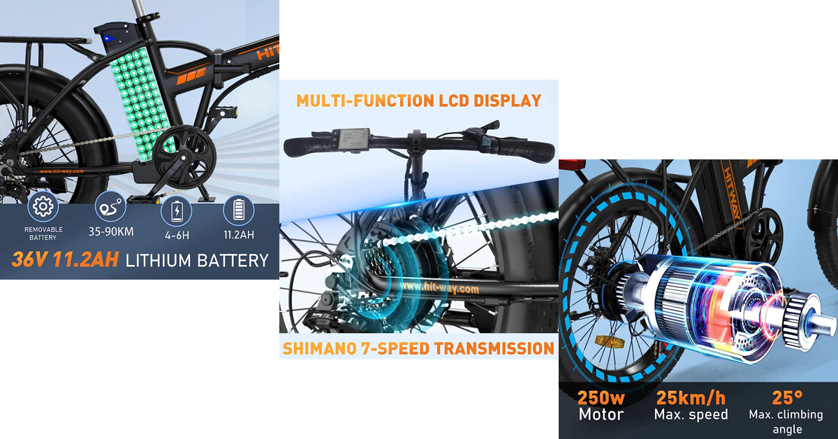 HITWAY E-Bike meilleur vélo électrique pour la livraison de nourriture