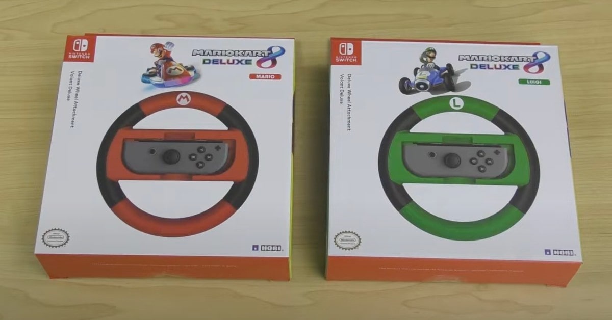 HORI Mario Kart 8 Deluxe switch steering wheel