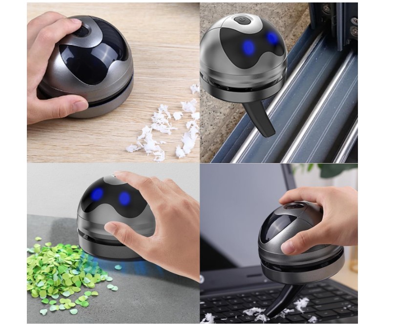 Hallocool mini desk vacuum