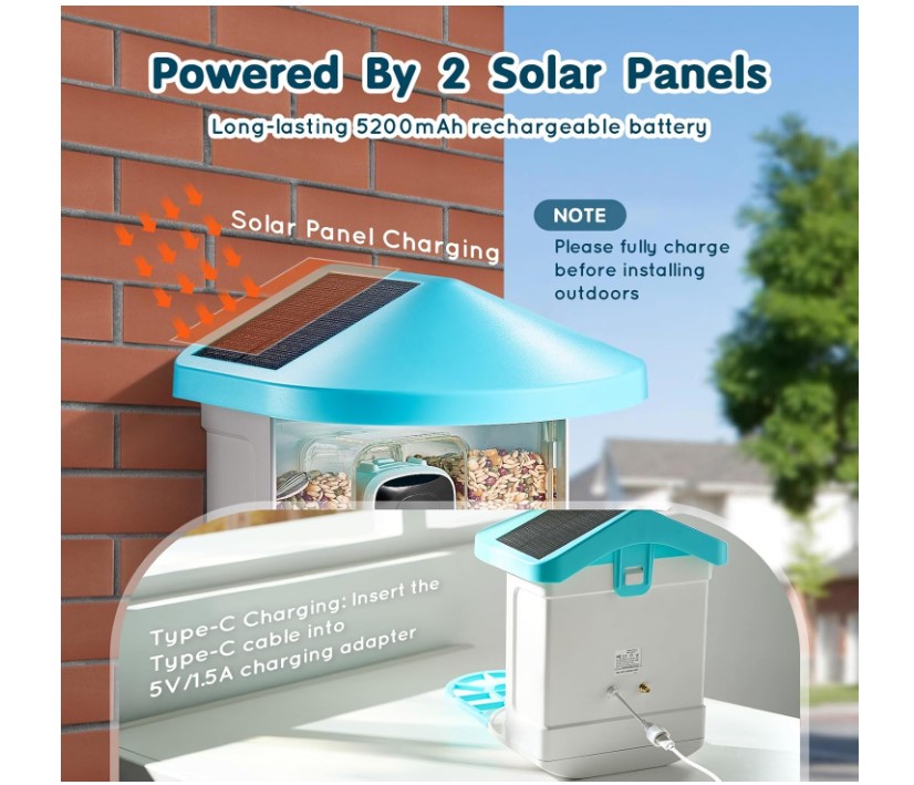 Happybuy automatic bird feeder with video