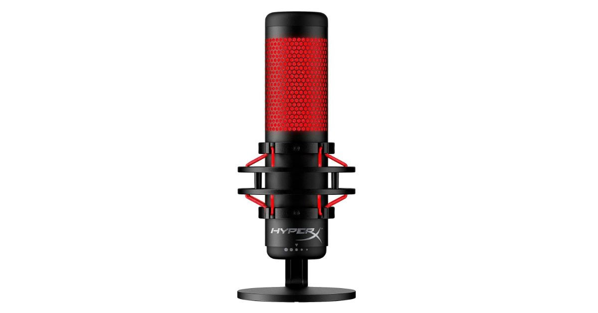 HyperX QuadCast condenser mic for streaming