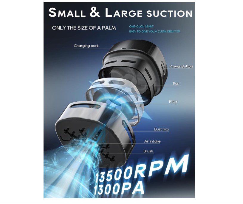 IGOKOTI desktop crumb vacuum