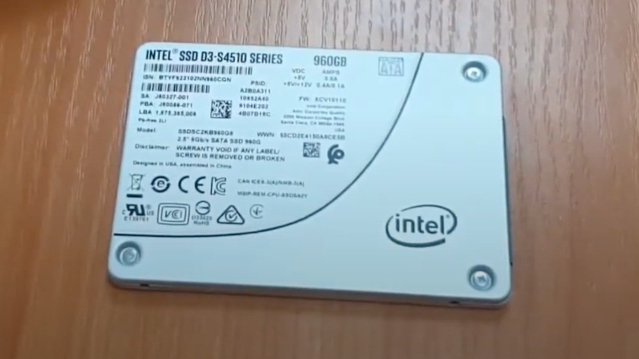 Intel ‎D3-S4510 best ssd for server