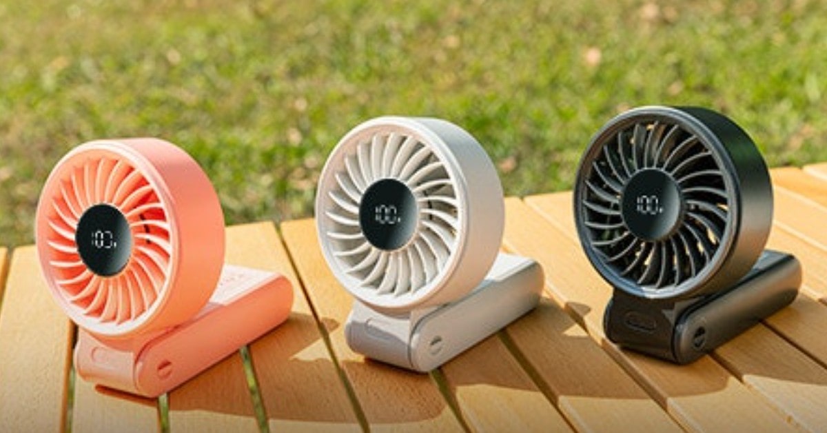 JISULIFE Handheld Fan Life7 golf cart cooling fan