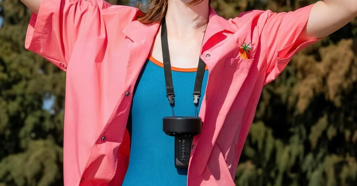 JISULIFE Handheld Fan Life7 rechargeable golf cart fan