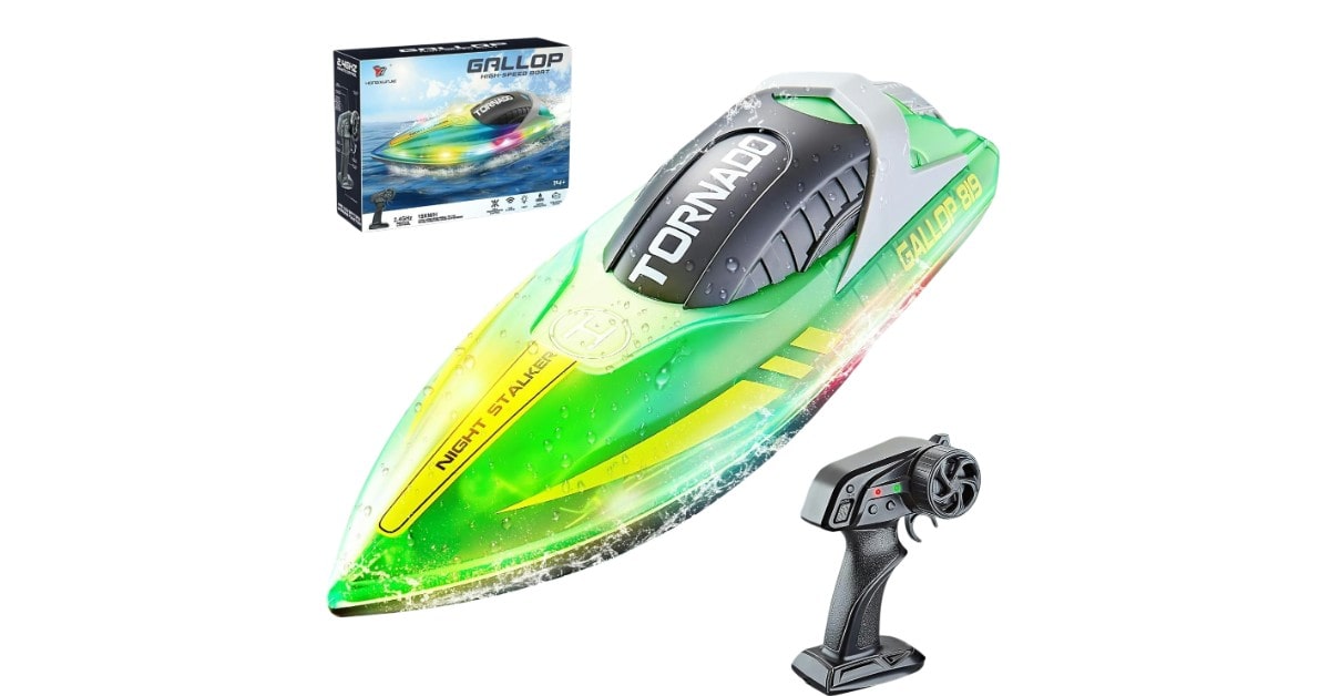 JONRRYIN SJ4359 Bateau à moteur pour piscine