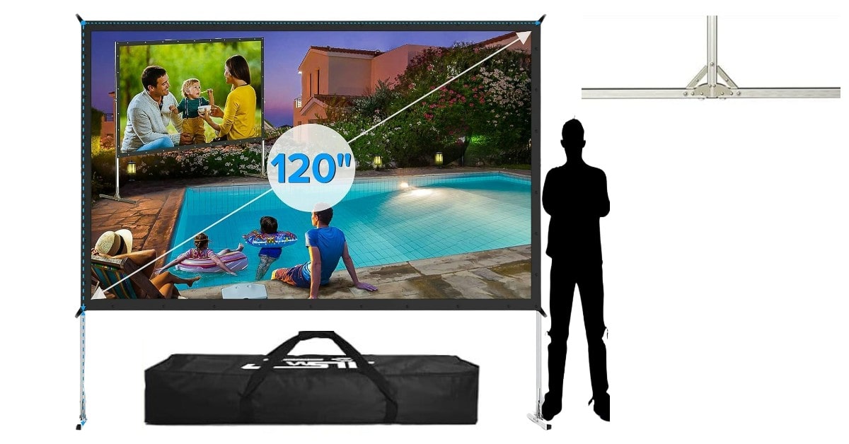 JWSIT Transportable portable projector screens