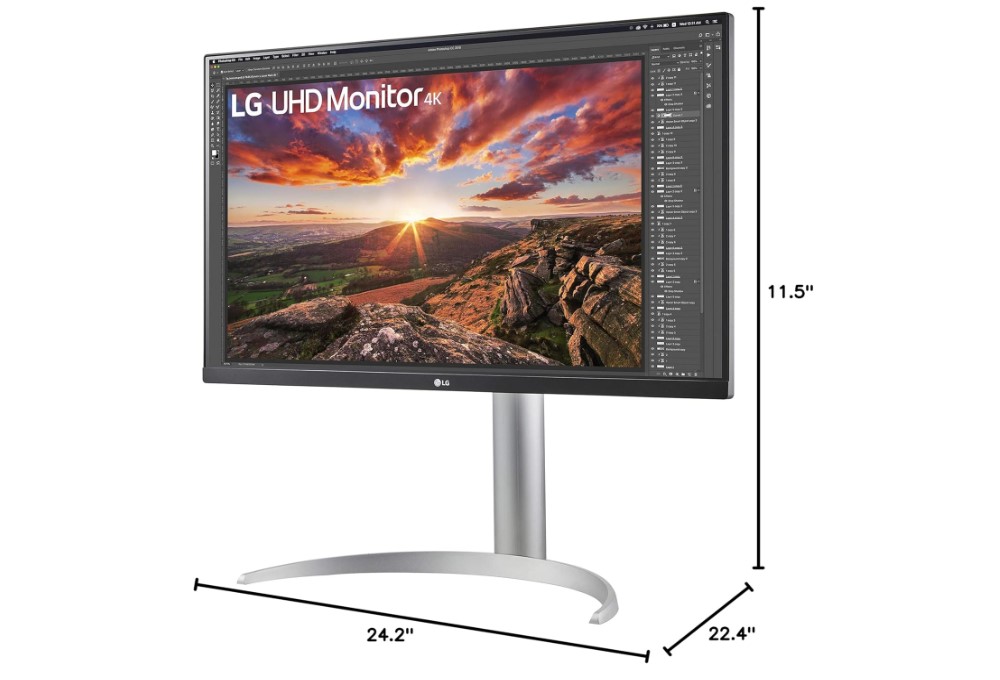 LG 27UP850-W 4k monitor for photographers