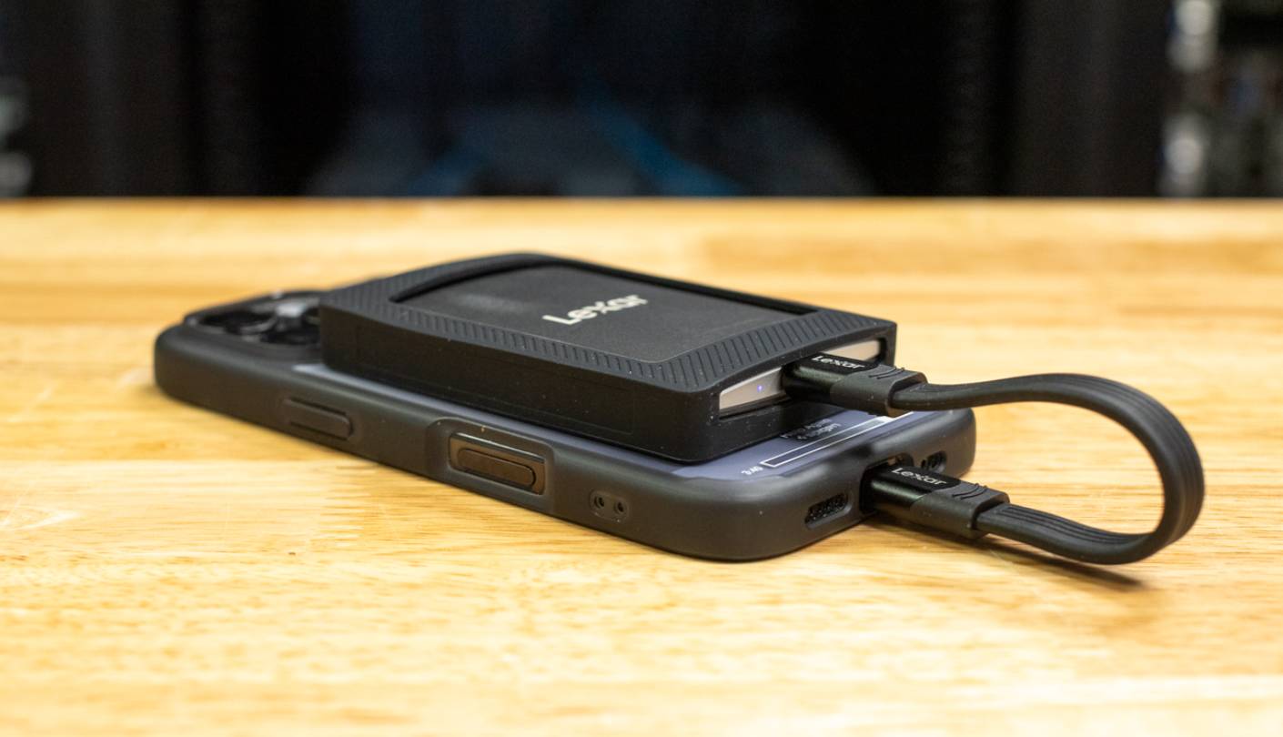 Lexar SL500 external SSD transfer speed video