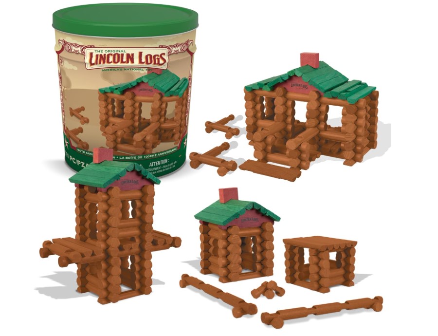 Lincoln Logs 100th Anniversary Tin boys building blocks