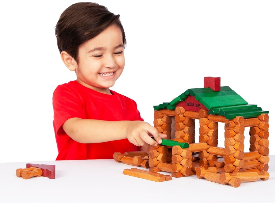 Lincoln Logs 100th Anniversary Tin learning blocks for kids