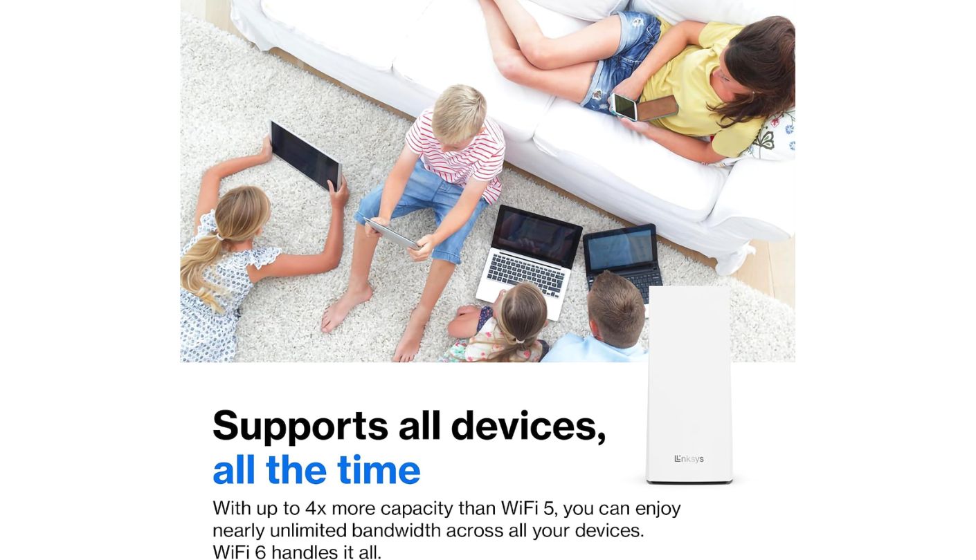 Linksys Atlas Pro 6 MX5503 3-Pack router for 2 story house