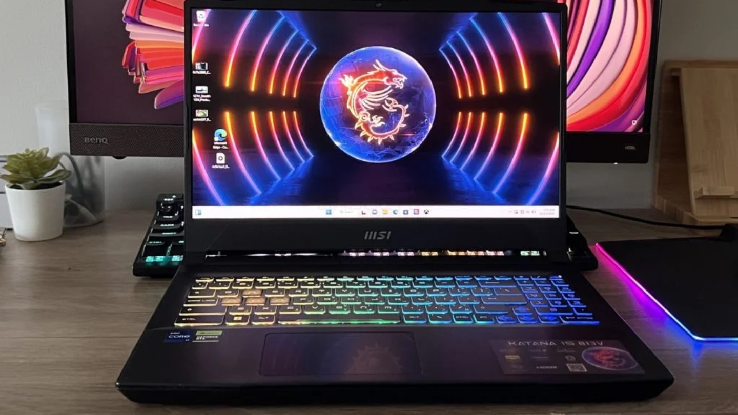 MSI Katana 15 B13VFK laptop for video editing under $1500