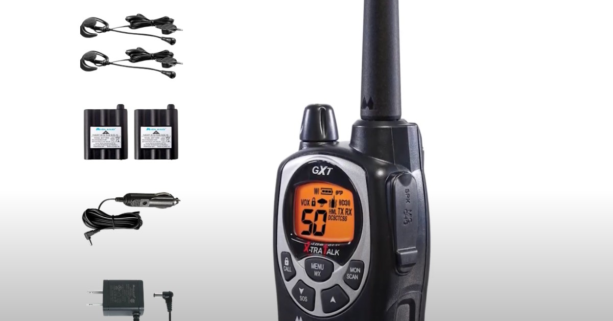 Midland GXT1000VP4 walkie talkies for camping
