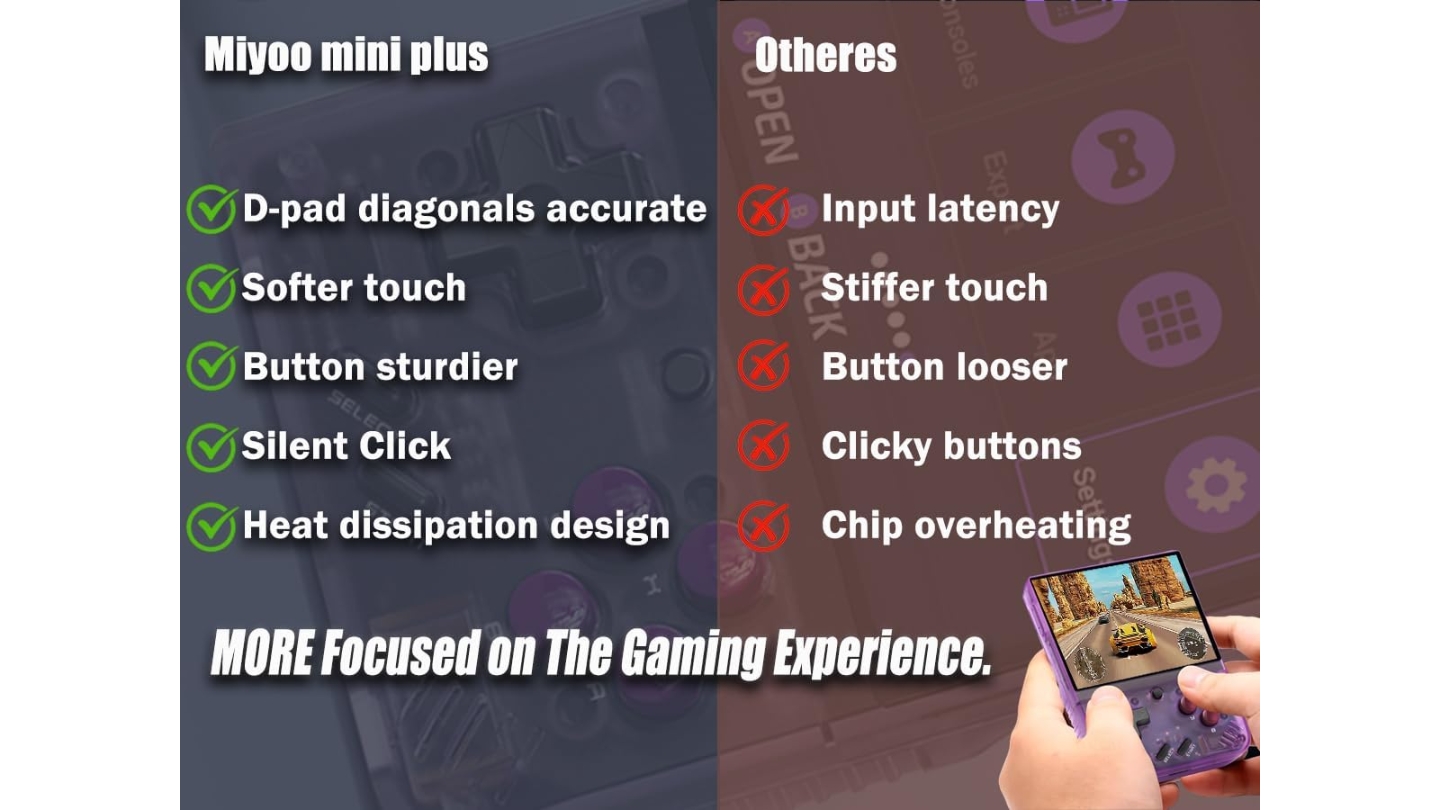 Miyoo Mini Plus handheld console for classic games