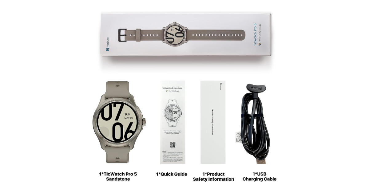 Mobvoi TicWatch Pro 5 best android compatible smartwatch