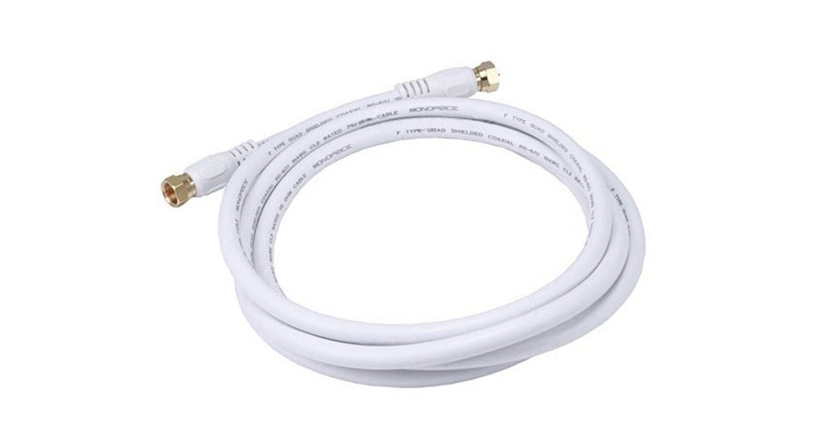 Monoprice RG6 coaxial cable for internet modem