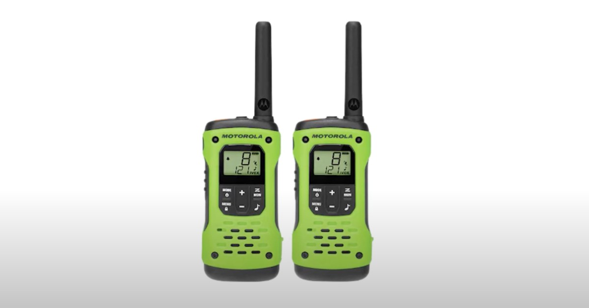 Motorola T600 walkie talkies for camping