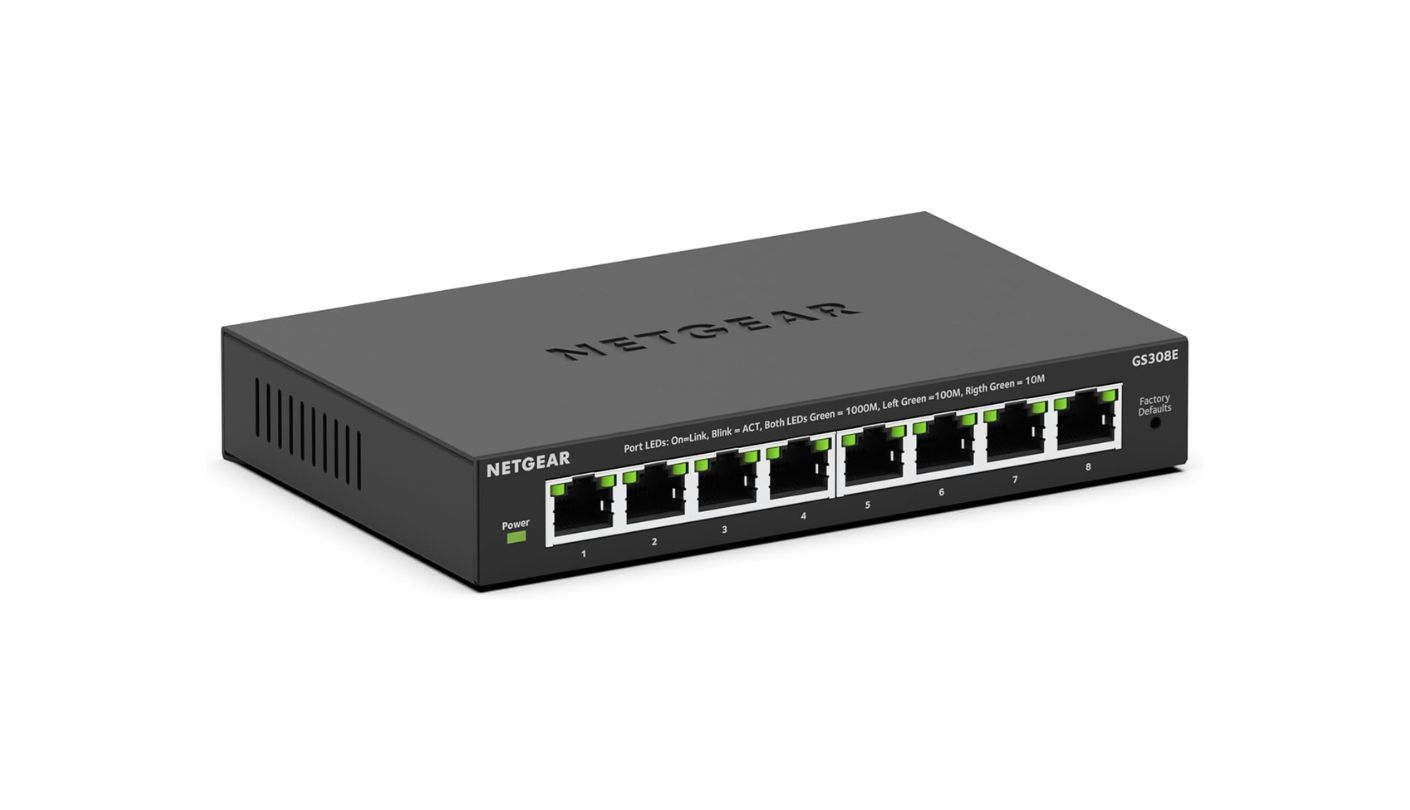 NETGEAR GS308E ethernet switch for home office