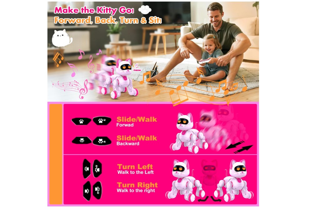 Nicmore Animal Robot Cat