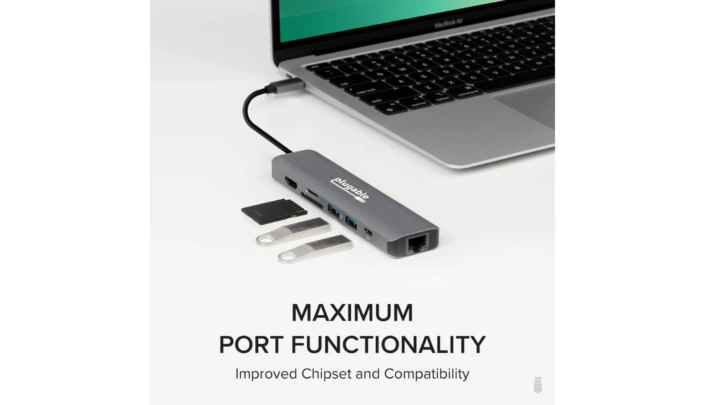 Plugable 7-in-1 Thunderbolt 4 hub MacBook
