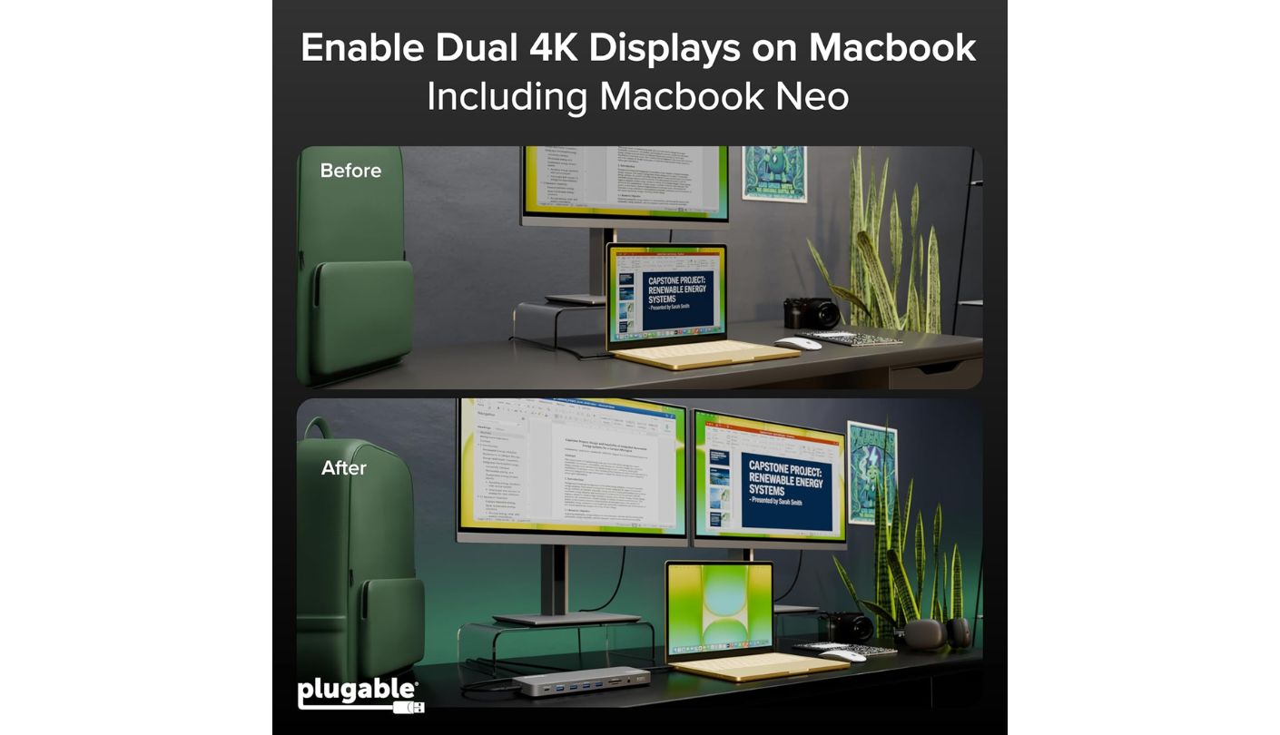 Plugable UD-6950PDH USB-C hub for dual monitors