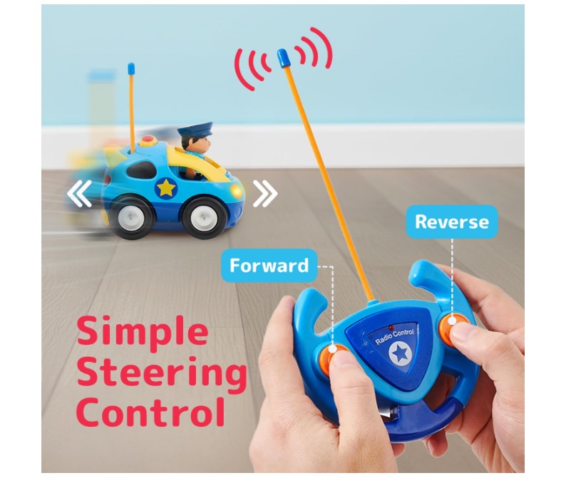 Prextex 2 Pack Cartoon remote control toys for toddlers