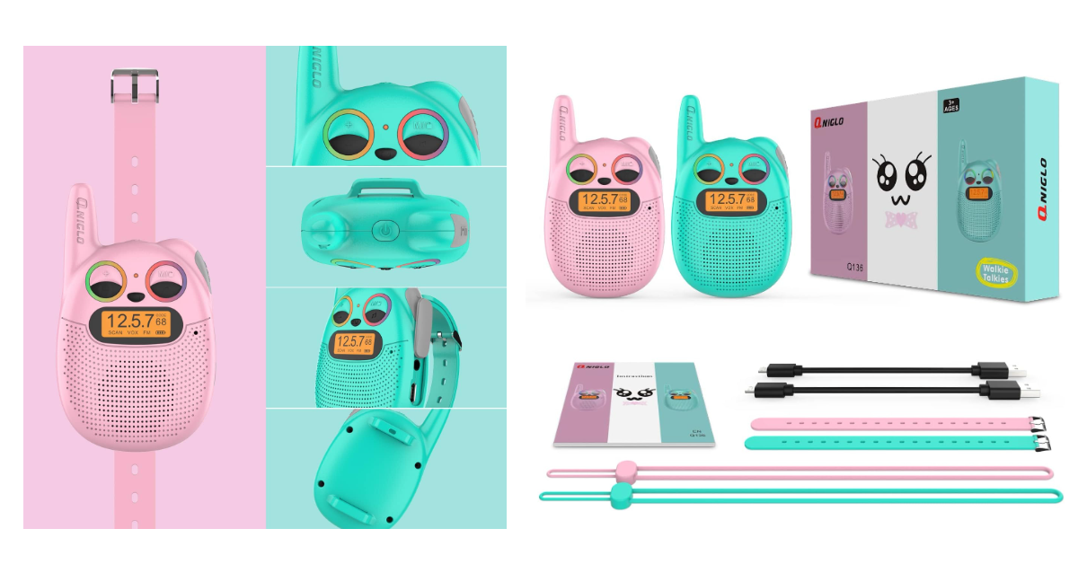 Qniglo kids walkie talkies