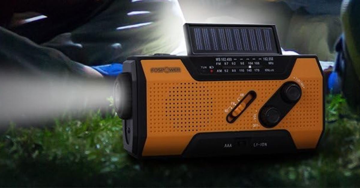 FOSPOWER EMERGENCY portable am/fm radio
