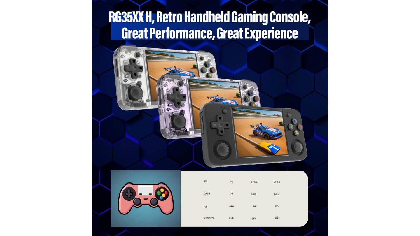 Anbernic RG35XX H retro handheld gaming device