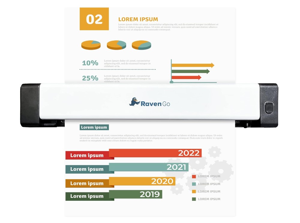 Scanner de documents portable Raven Go