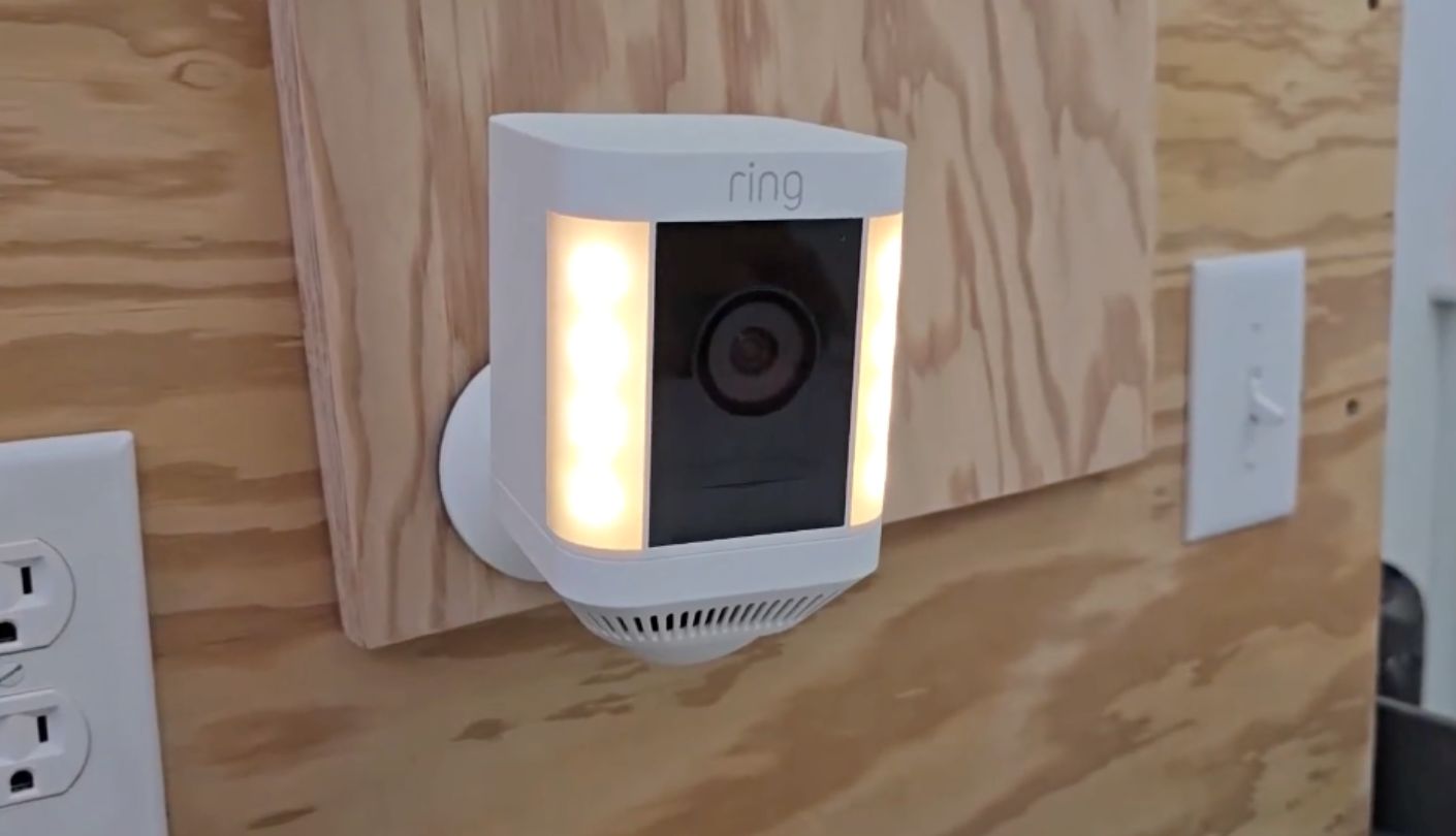 Ring Spotlight Cam Plus Battery farm surveillance camera