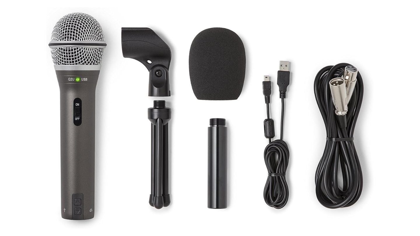 Samson Q2U condenser microphone for home studio