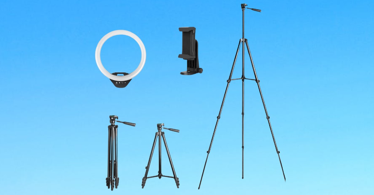 SENSYNE Ring Light Extendable phone holder for video shooting