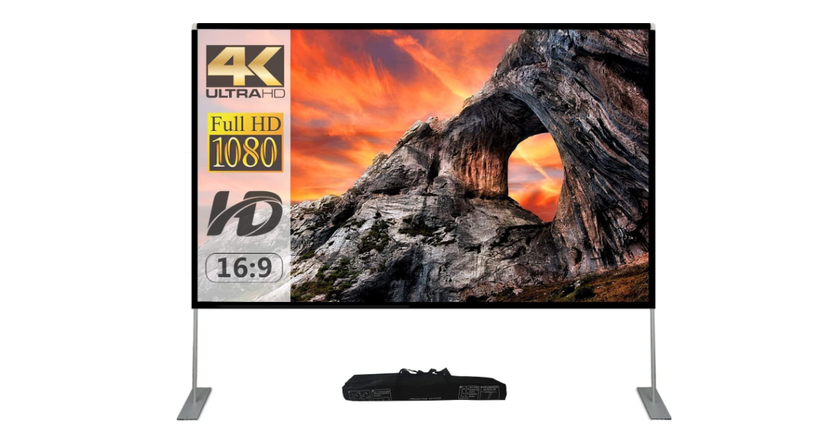 SKERELL avec support portable écran de projection 4k