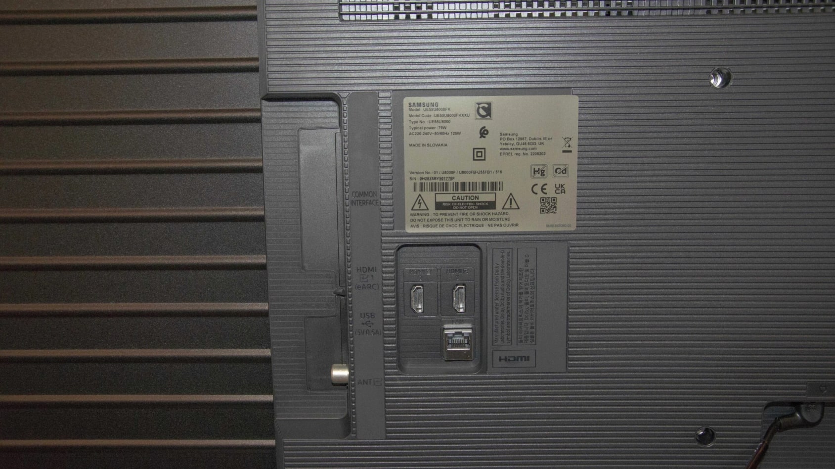 Samsung 55-Inch Crystal UHD U8000F budget 4K TV