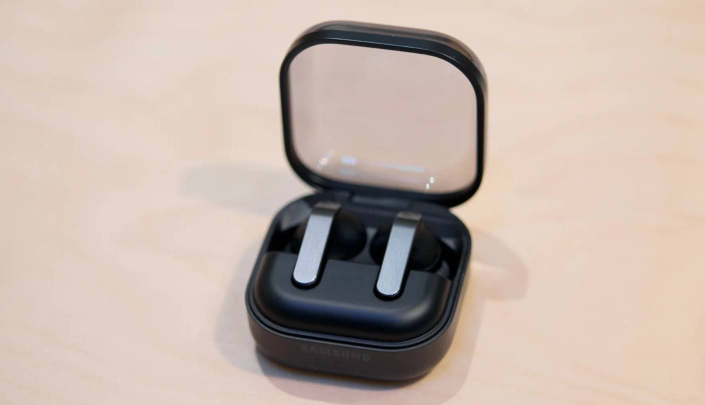 Samsung Galaxy Buds 4 Pro earbuds with microphone for work