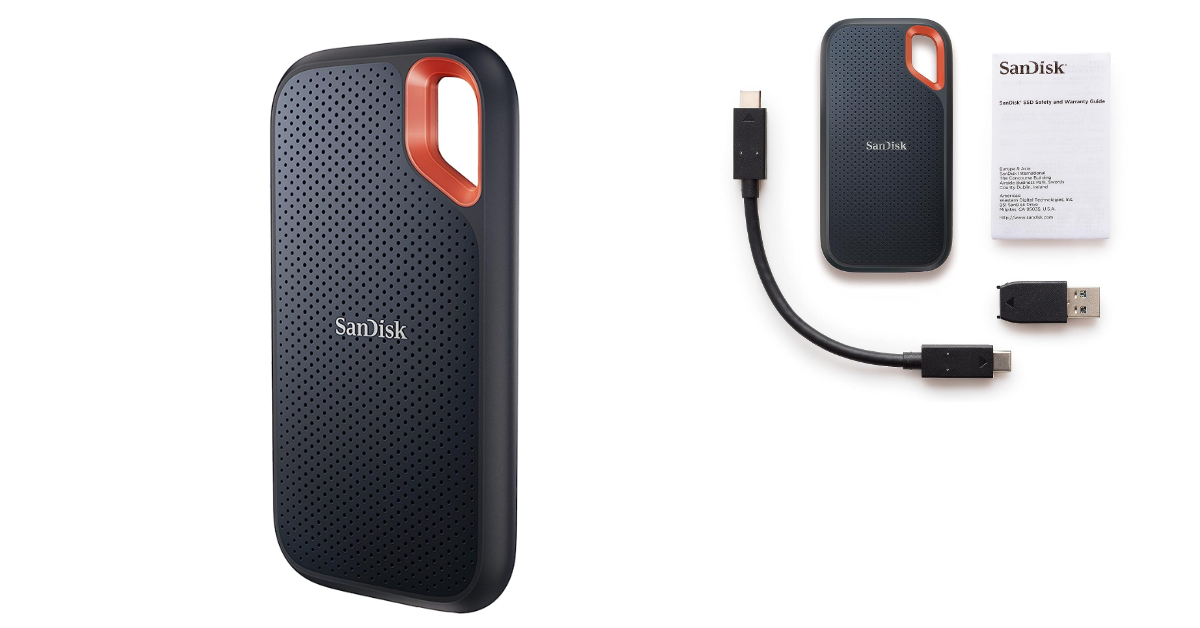 SanDisk Extreme V2 meilleur disque dur externe pour le montage vidéo