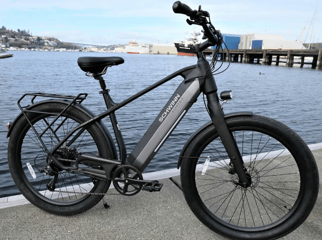 Schwinn Coston DX Adult electric bike with kid seat
