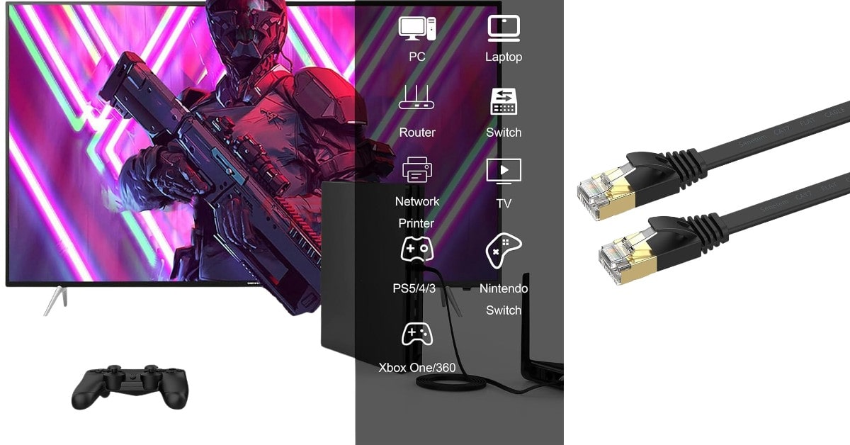 Senetem Cat 7 which lan cable is best for ps5