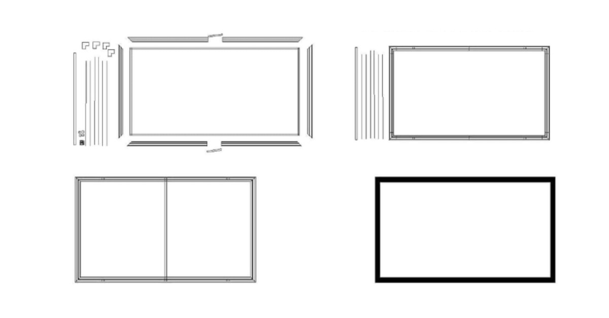 Silver Ticket Products screen for 4k laser projector