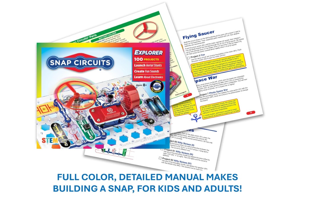 Snap Circuits Jr. SC-100 Electronics construction play set boys