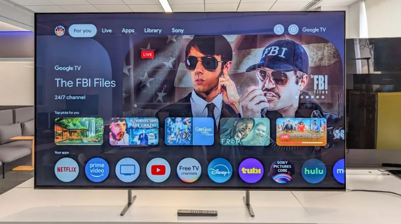 Sony BRAVIA 8 OLED home theater TV dark