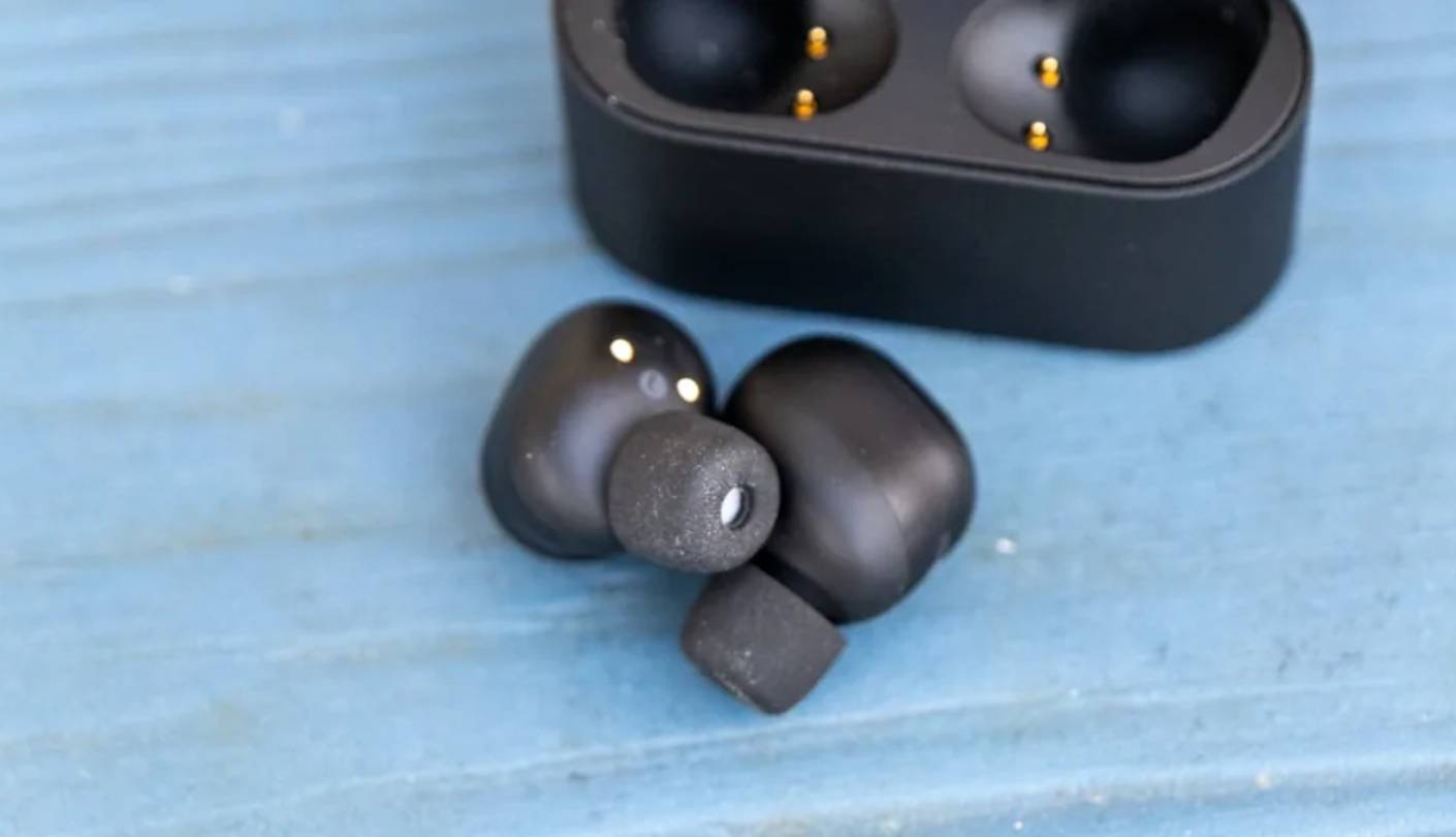 Sony WF-1000XM6 earbuds with microphone for work