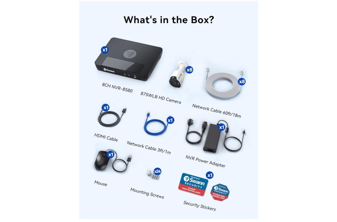 Swann 4K Master wired poe security camera system