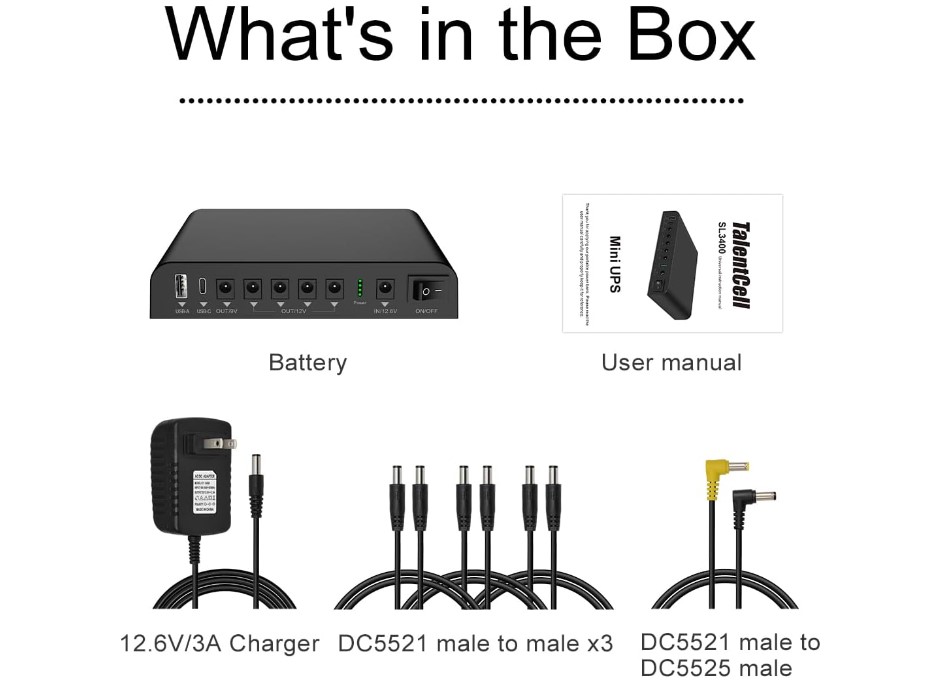 TalentCell SL3400 small UPS modem