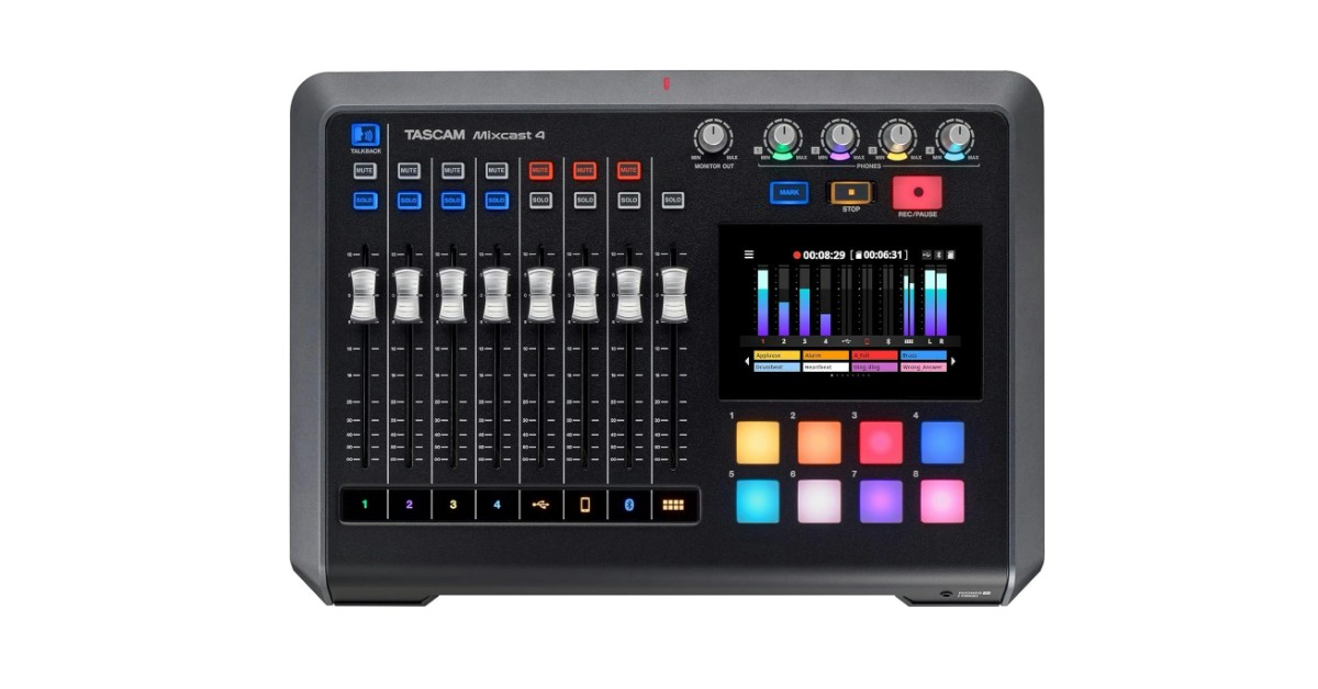 Tascam Mixcast 4 podcast mixer