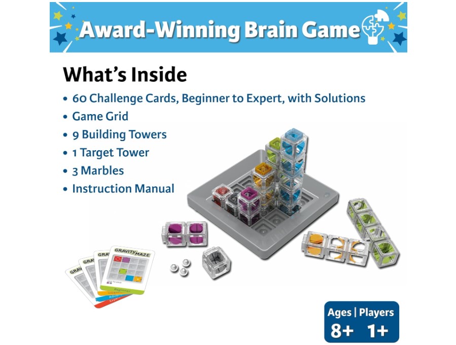 ThinkFun Gravity Maze stem toy ages 8-12