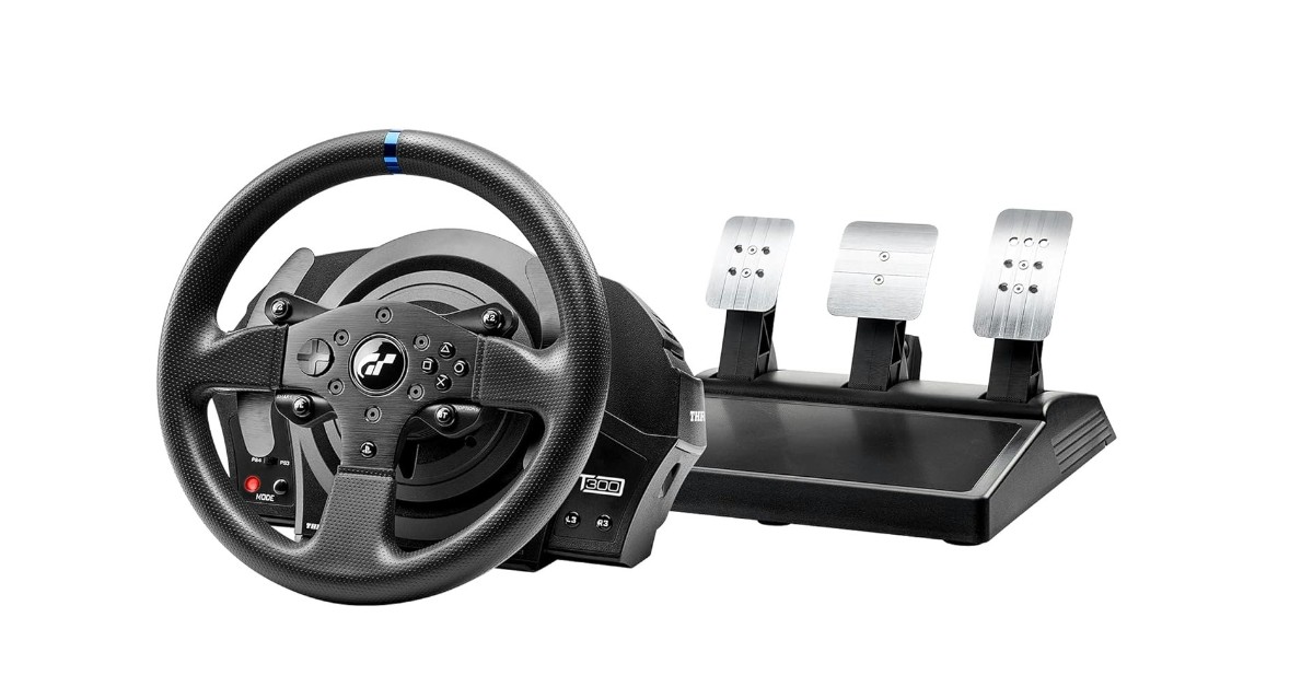 Thrustmaster T300 best steering wheel and pedals for ps4